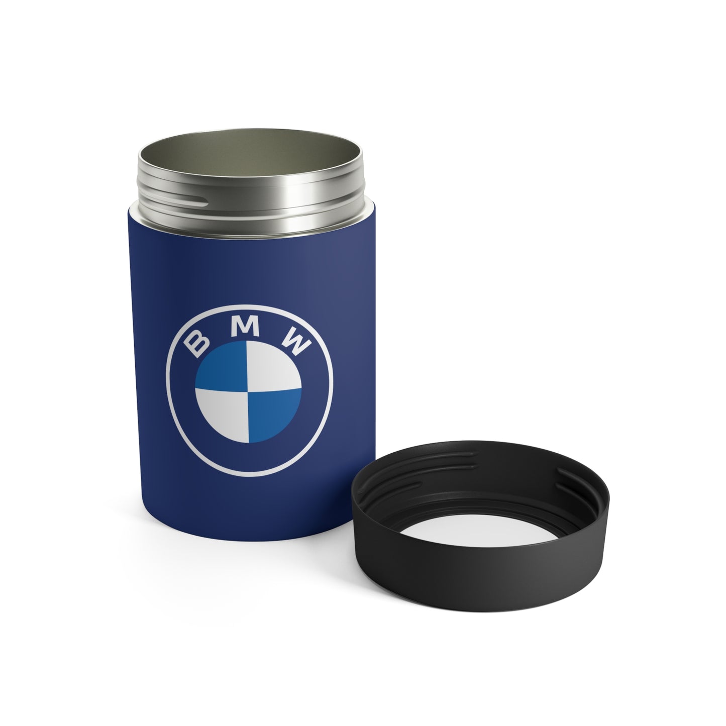 Tanzanite Blue BMW Can Holder with the lid beside it.