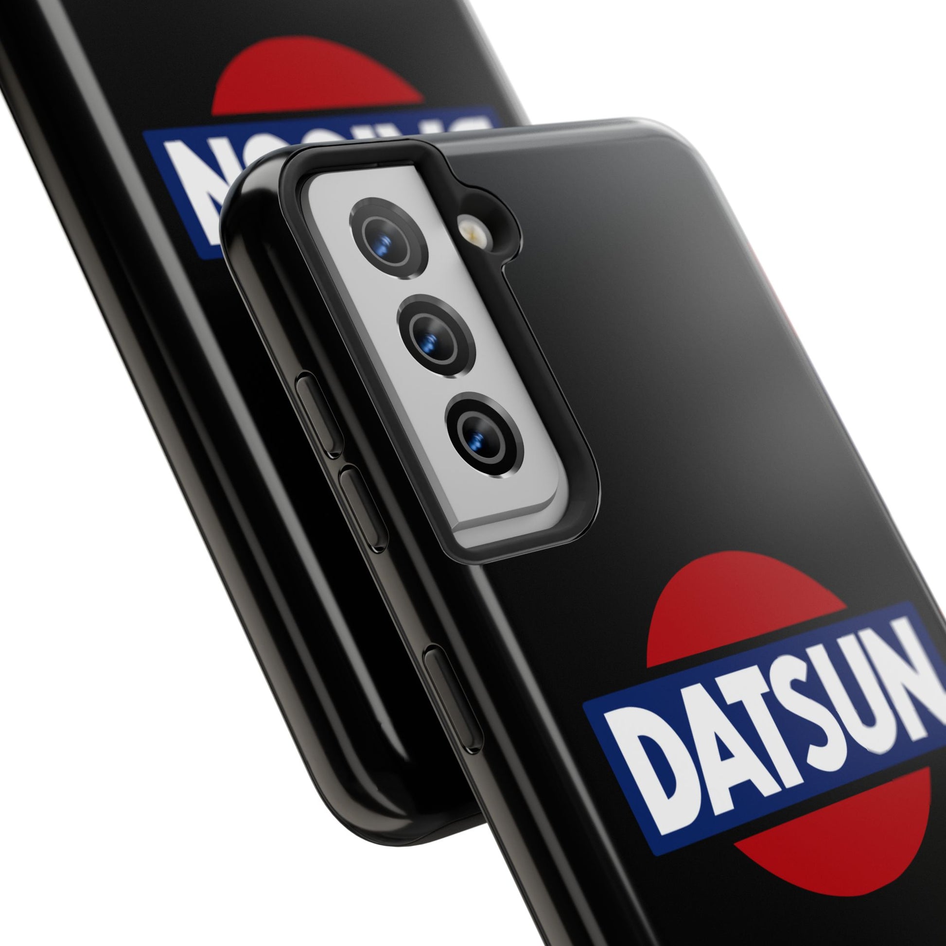 Back view of the Black Samsung Galaxy S21 Datsun phone case.