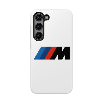 Primary view of White Samsung Galaxy S23 BMW M phone case.