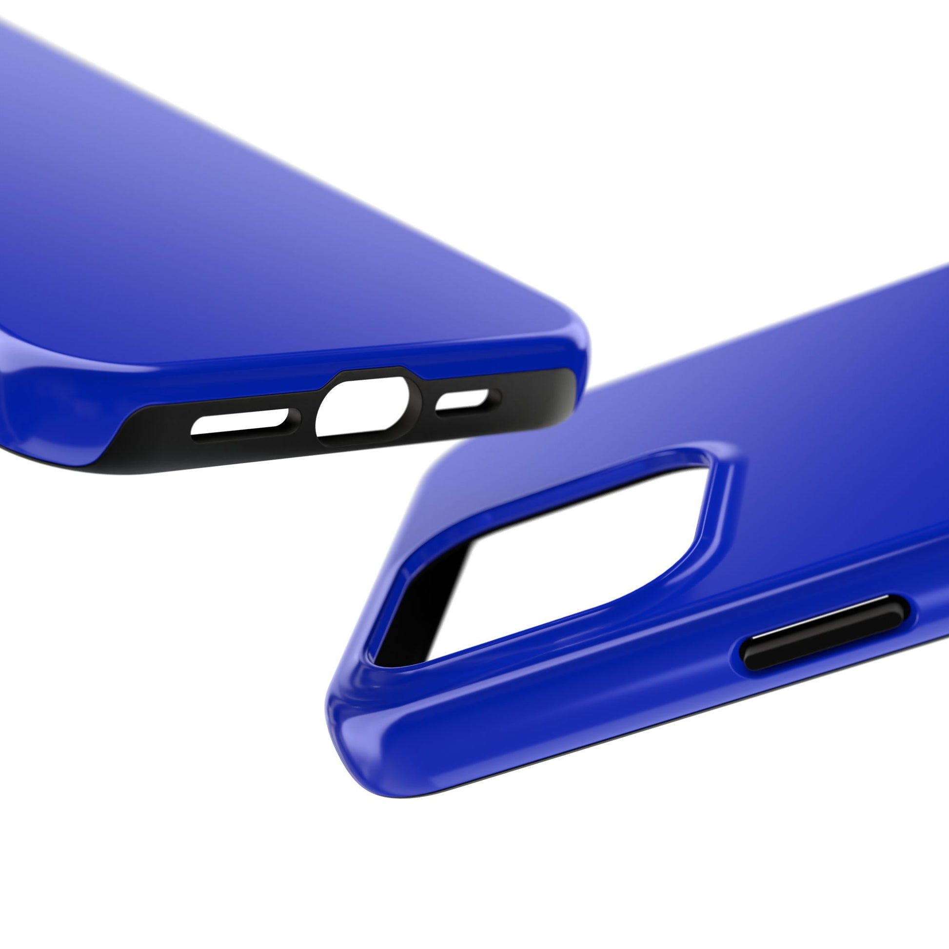 Side view of the iPhone 15 Pro Max BMW San Marino Blue phone case 