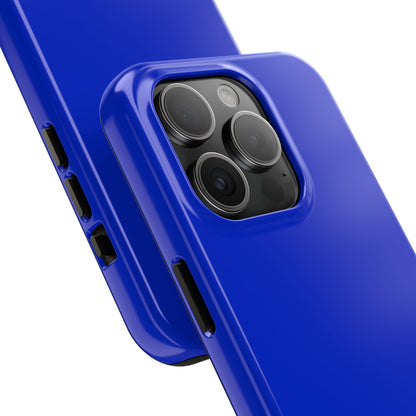 Back view of the iPhone 15 Pro BMW San Marino Blue phone case. 