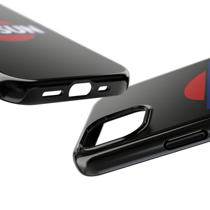 Side view of the Black iPhone 15 Datsun phone case