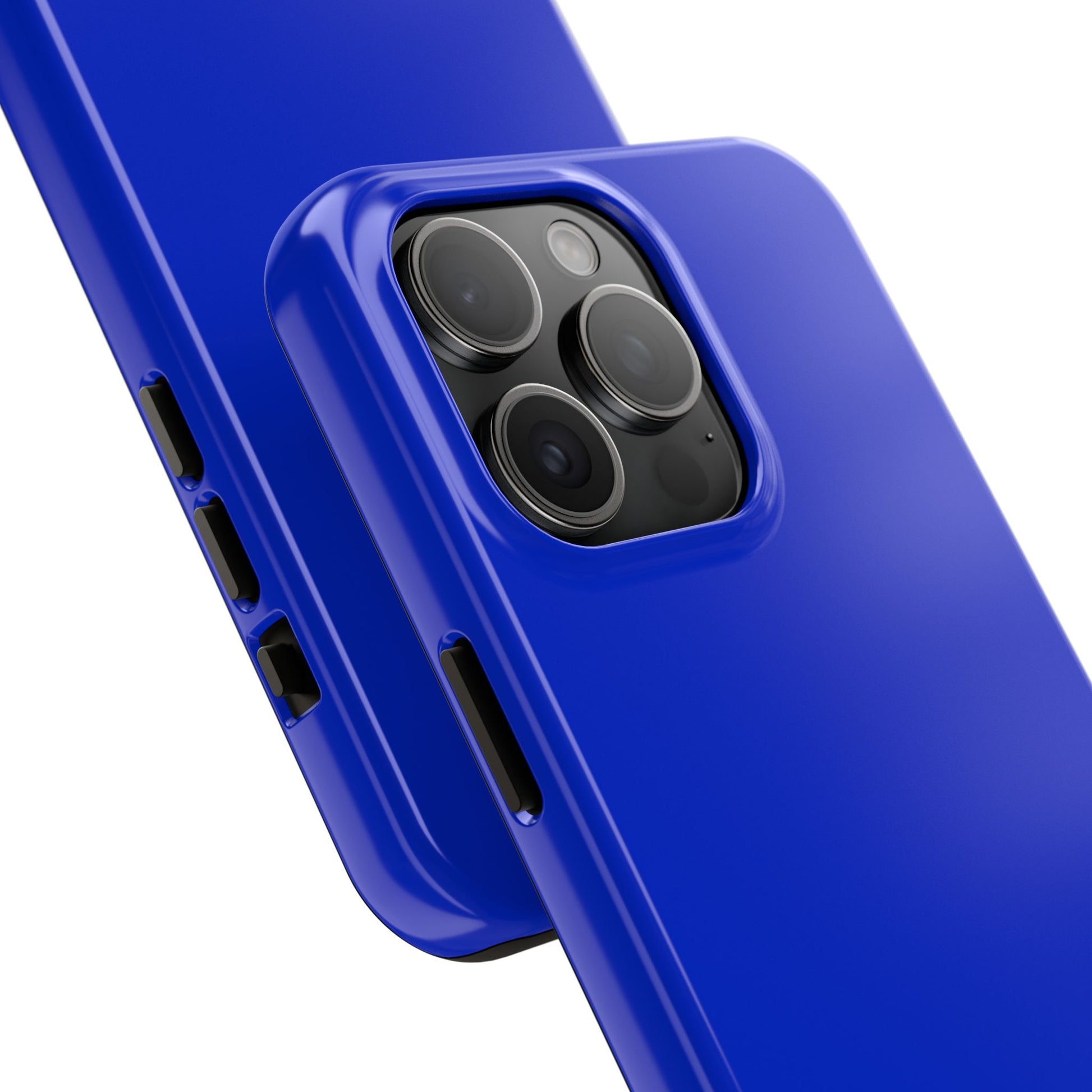 Back view of the iPhone 15 Pro Max BMW San Marino Blue phone case. 