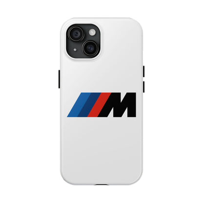 Primary view of White iPhone 15 BMW M phone case.