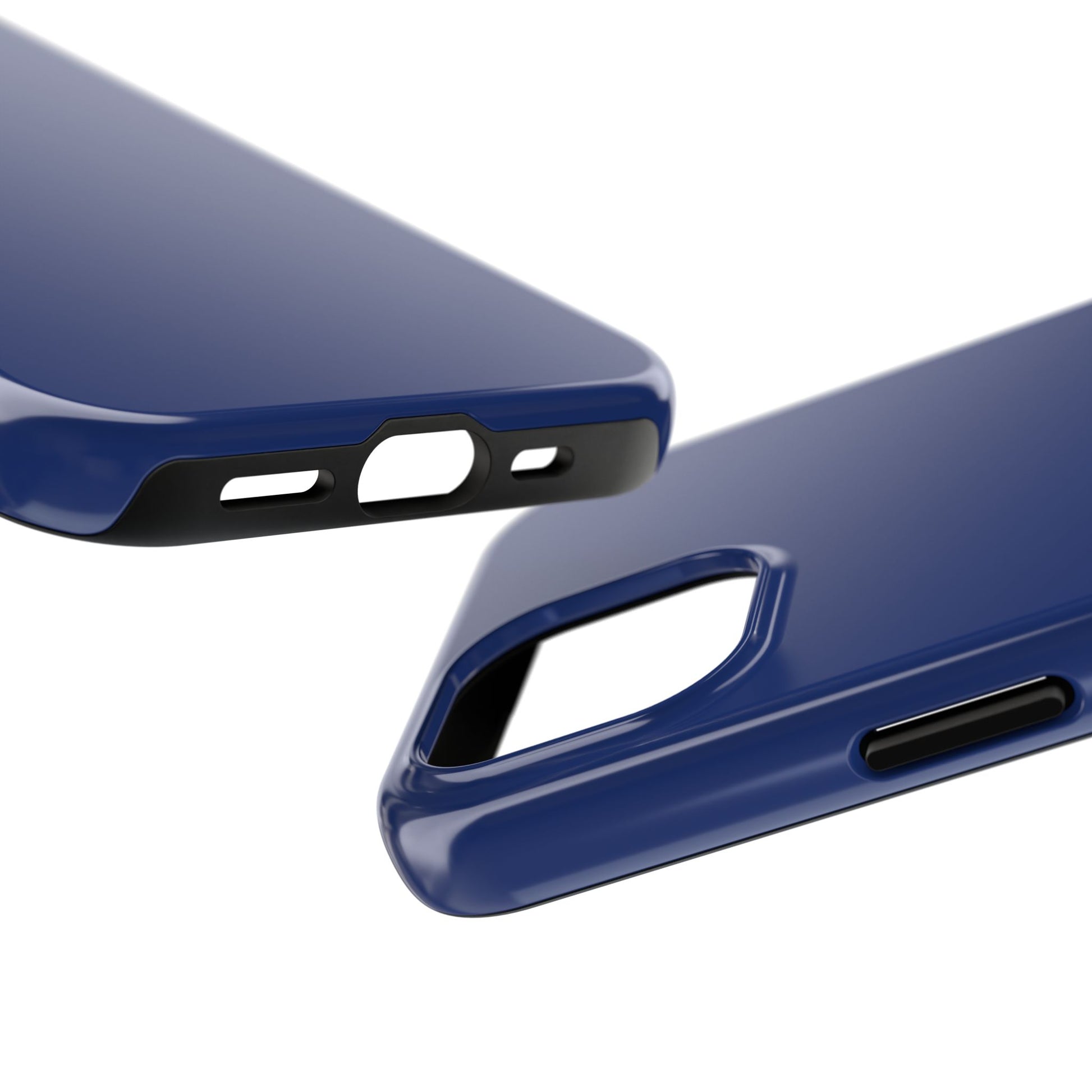 Side view of the iPhone 15 BMW Tanzanite Blue phone case 