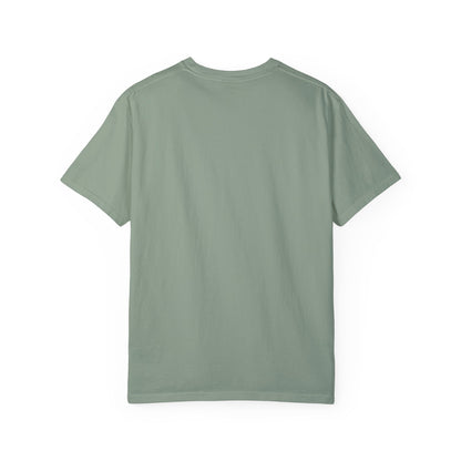 Back view of plain green Godzilla T-shirt