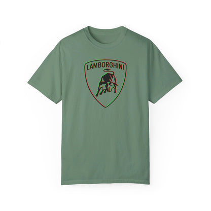 Front Red/Green Accent Lamborghini Green T-shirt