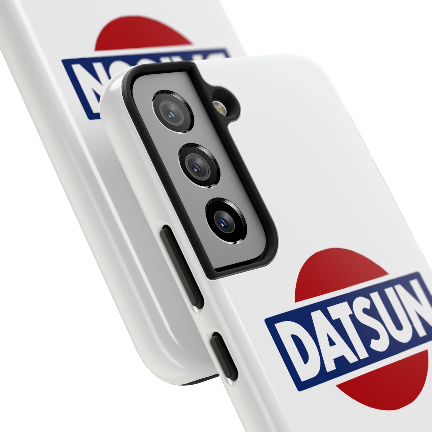 Back view of the White Samsung Galaxy S22 Datsun phone case.