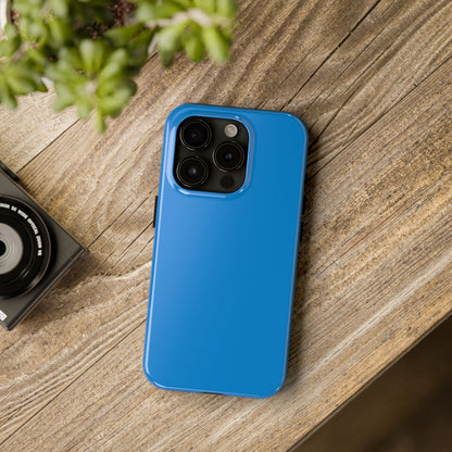 Exploded view of the iPhone 15 Pro BMW Laguna Seca Blue phone case. 