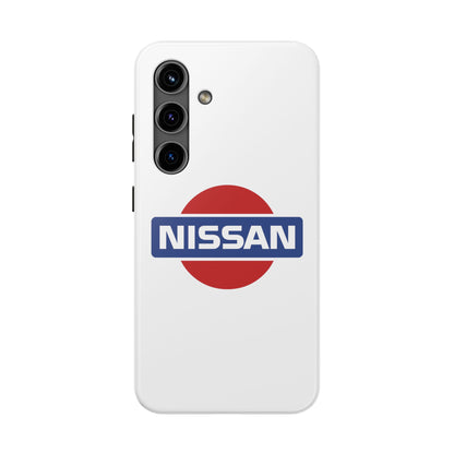 Primary view of White Samsung Galaxy S24 Vintage Nissan phone case.