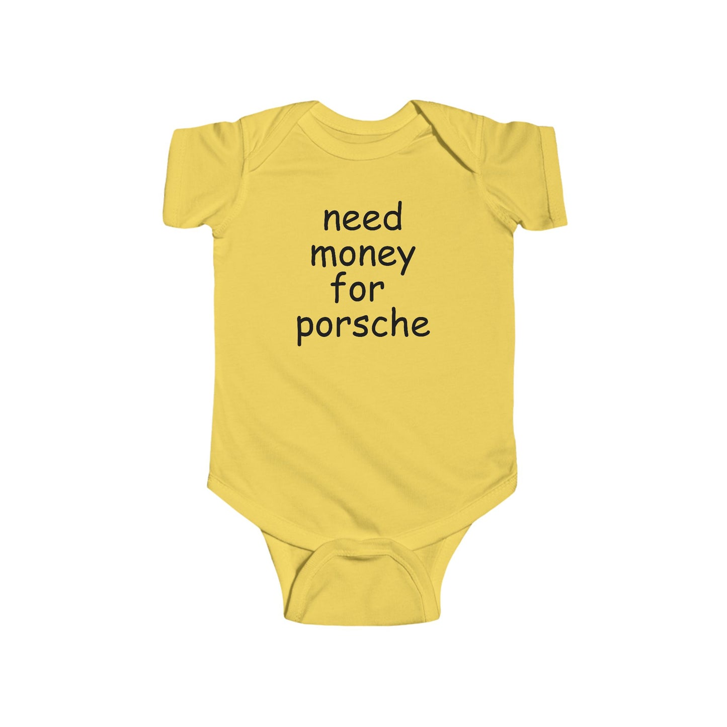 Baby Need Money for Porsche Onesie