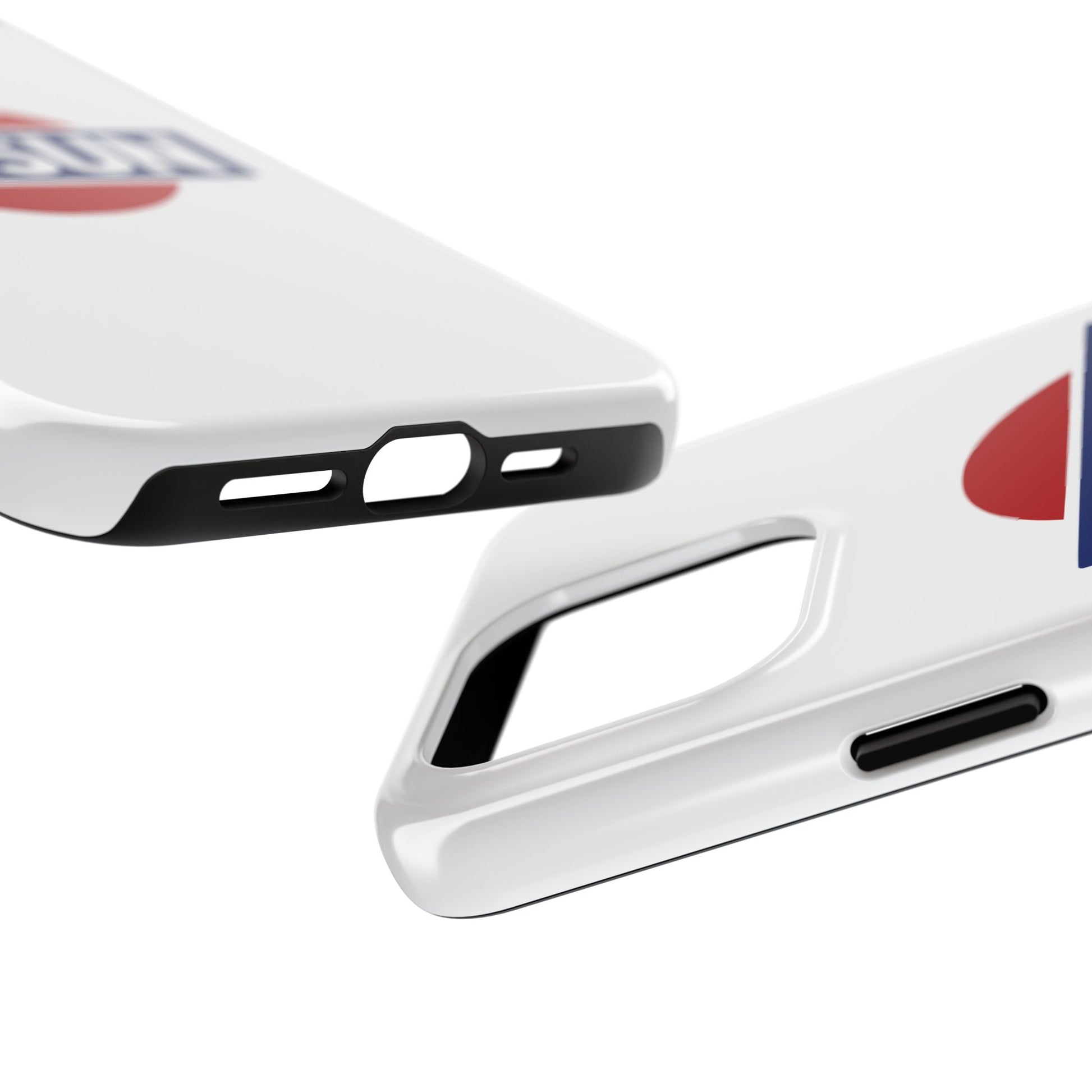 Side view of the White iPhone 15 Pro Max Datsun phone case