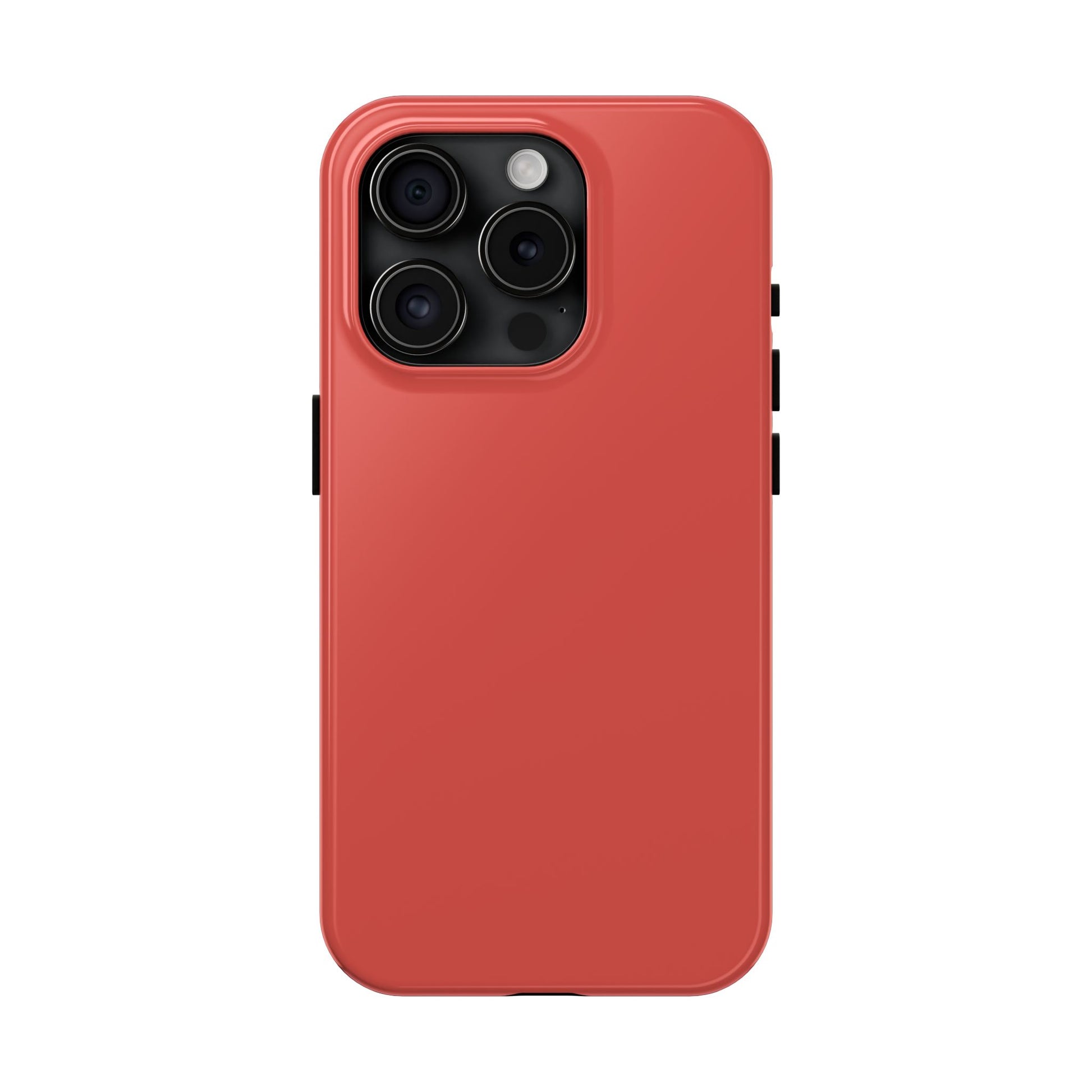 Primary view of iPhone 15 Pro BMW Sakhir Orange phone case. 