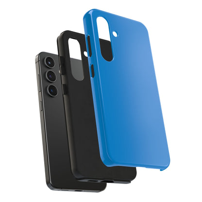 Exploded view of the Samsung Galaxy S24 BMW Laguna Seca Blue phone case. 