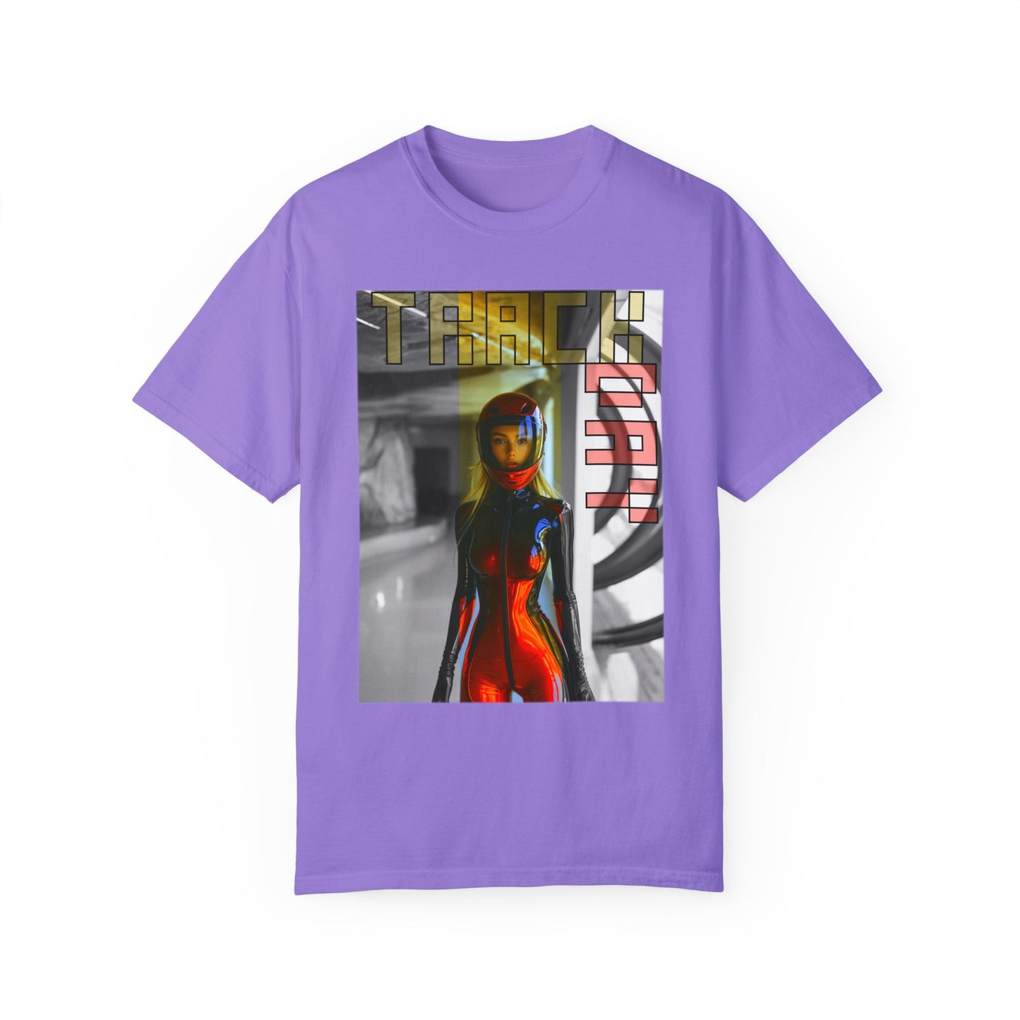 Front view of Violet Track Day T-shirt