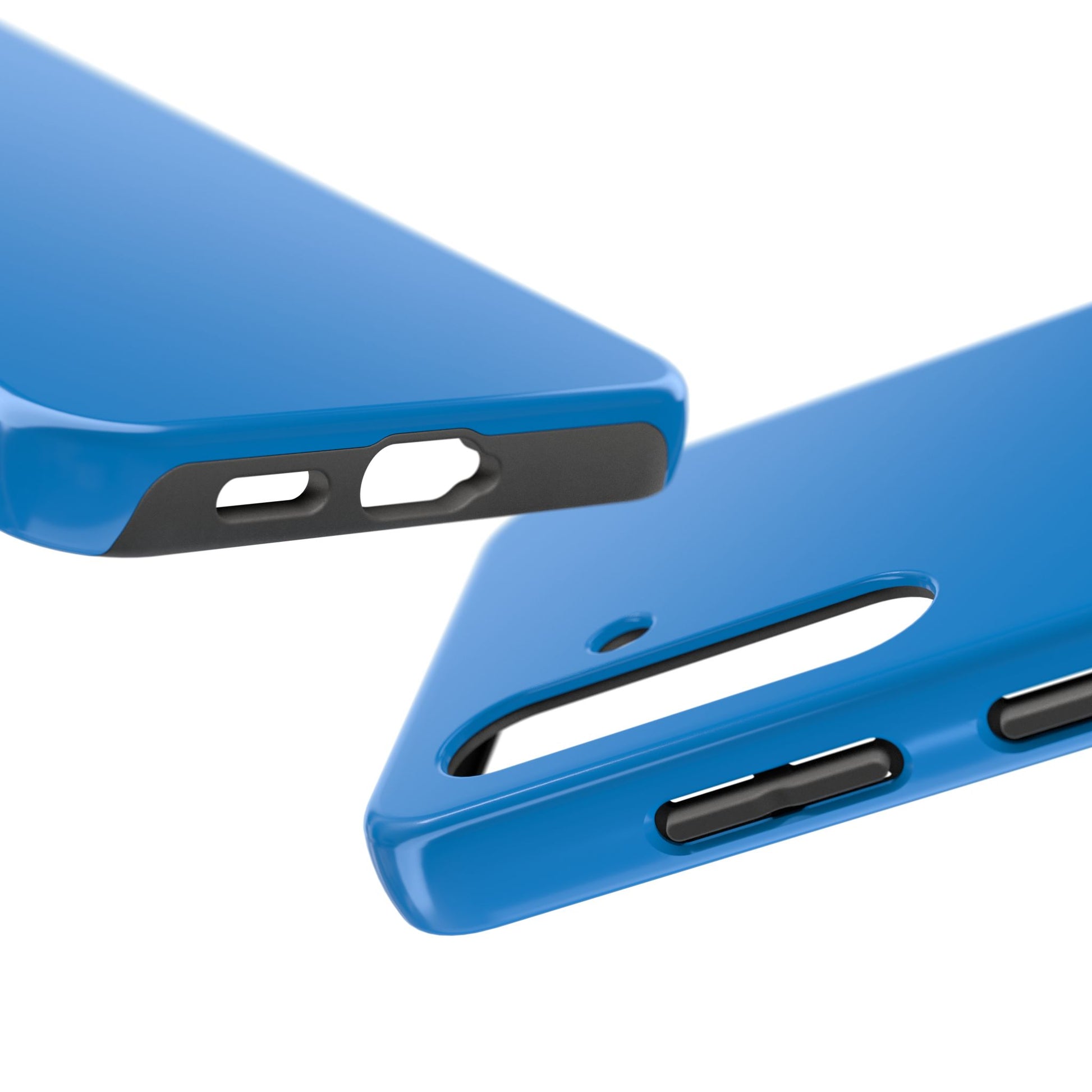 Side view of the Samsung Galaxy S24 BMW Laguna Seca Blue phone case 