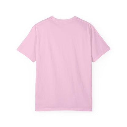 Back view of plain light pink Godzilla T-shirt