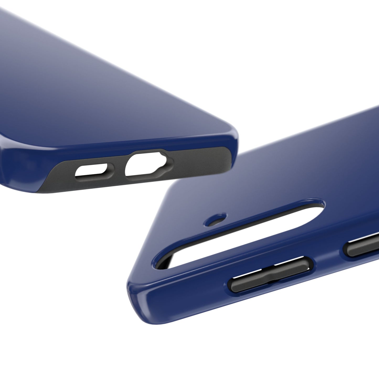 Side view of the Samsung Galaxy S24 BMW Tanzanite Blue phone case 