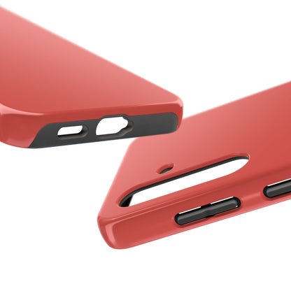 Side view of the Samsung Galaxy S24 BMW Sakhir Orange phone case 