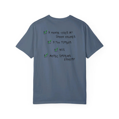 3 Honda Civics mit Spoon Engines T-Shirt