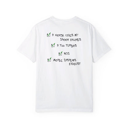 3 Honda Civics with Spoon Engines T-shirt