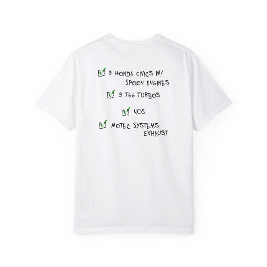 3 Honda Civics mit Spoon Engines T-Shirt