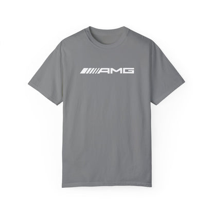 Grey AMG T-Shirt with white text.
