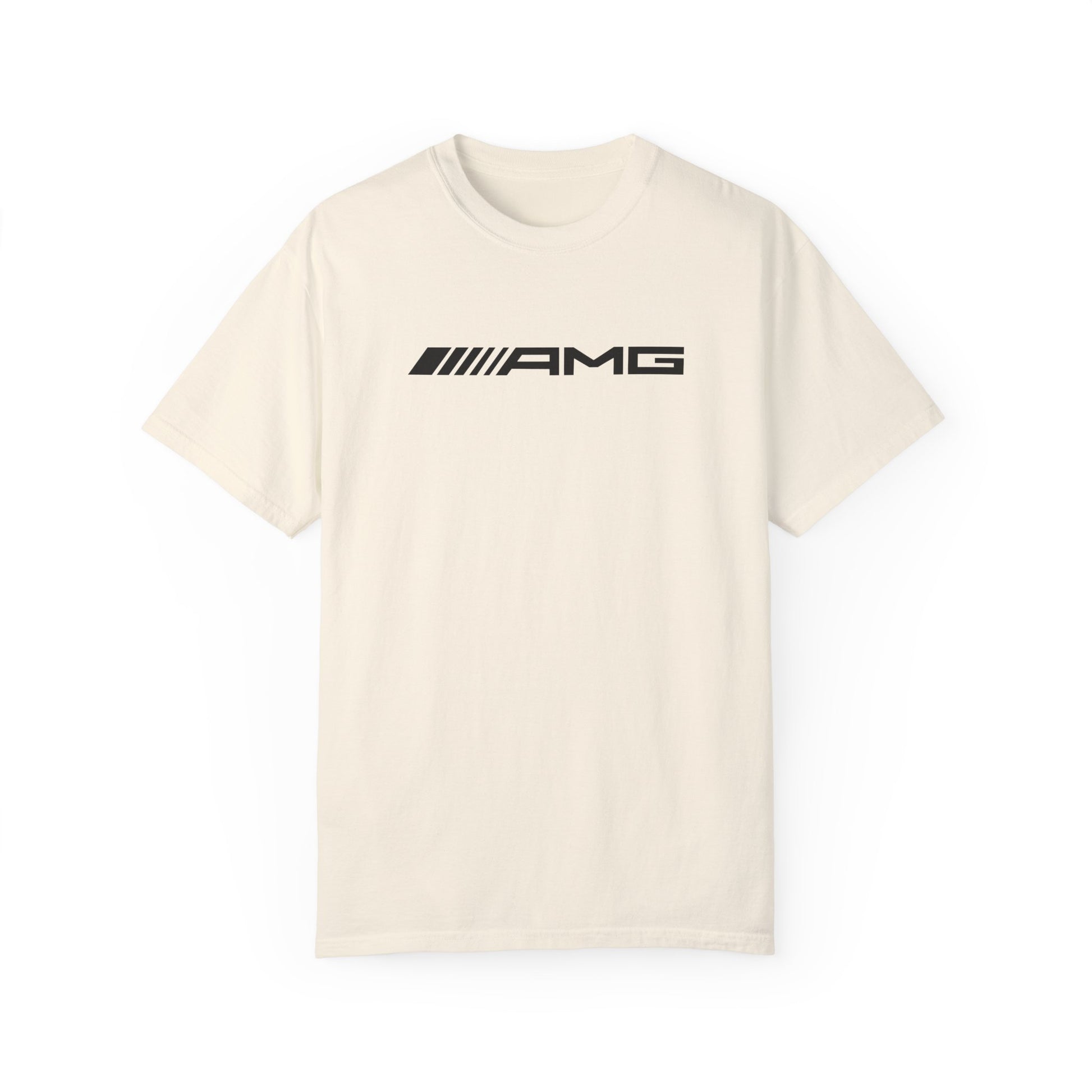 Ivory AMG T-Shirt with black text.
