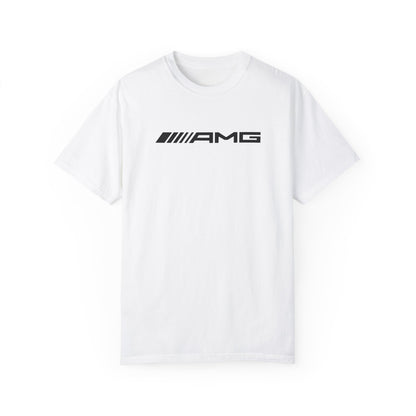 White AMG T-Shirt with black text.
