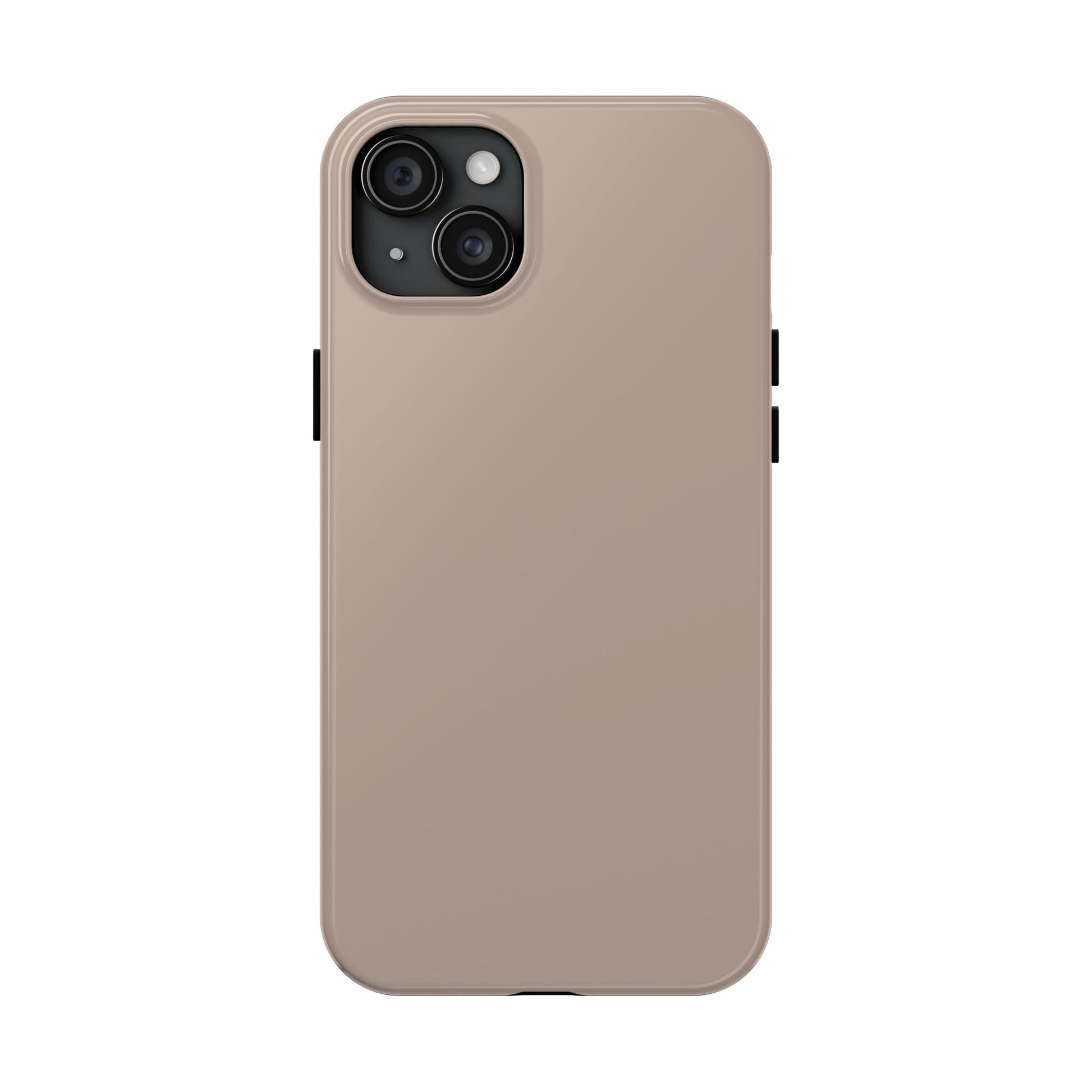 Primary view of iPhone 15 Plus Aston Martin Arizona Bronze phone case. 