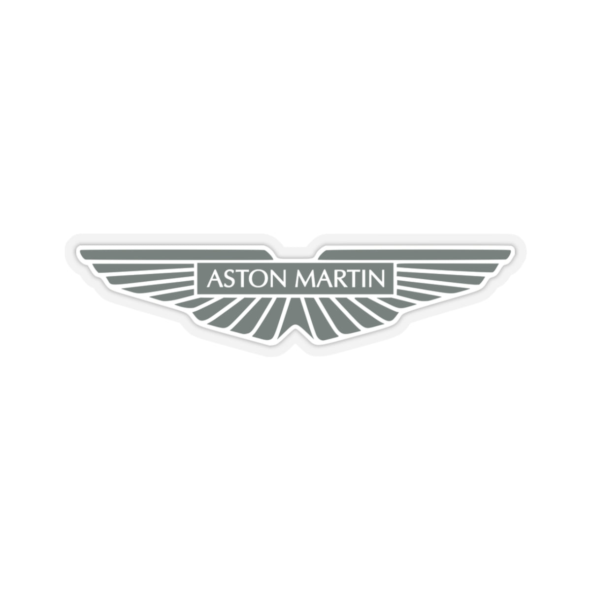 3 inch Transparent sticker with the Aston Martin logo.