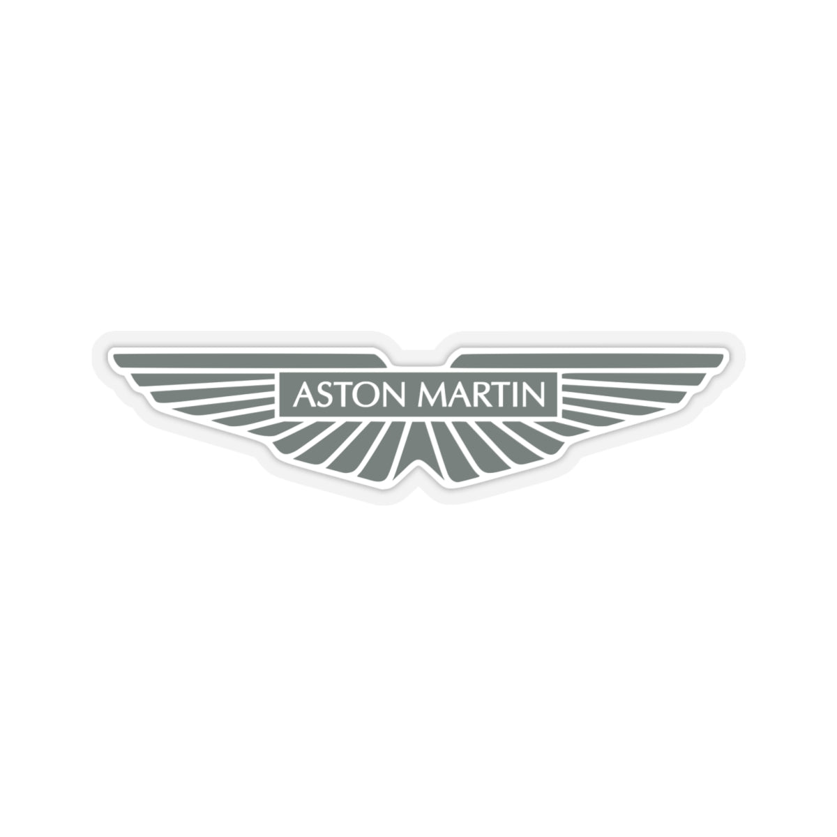 6 inch Transparent sticker with the Aston Martin logo.