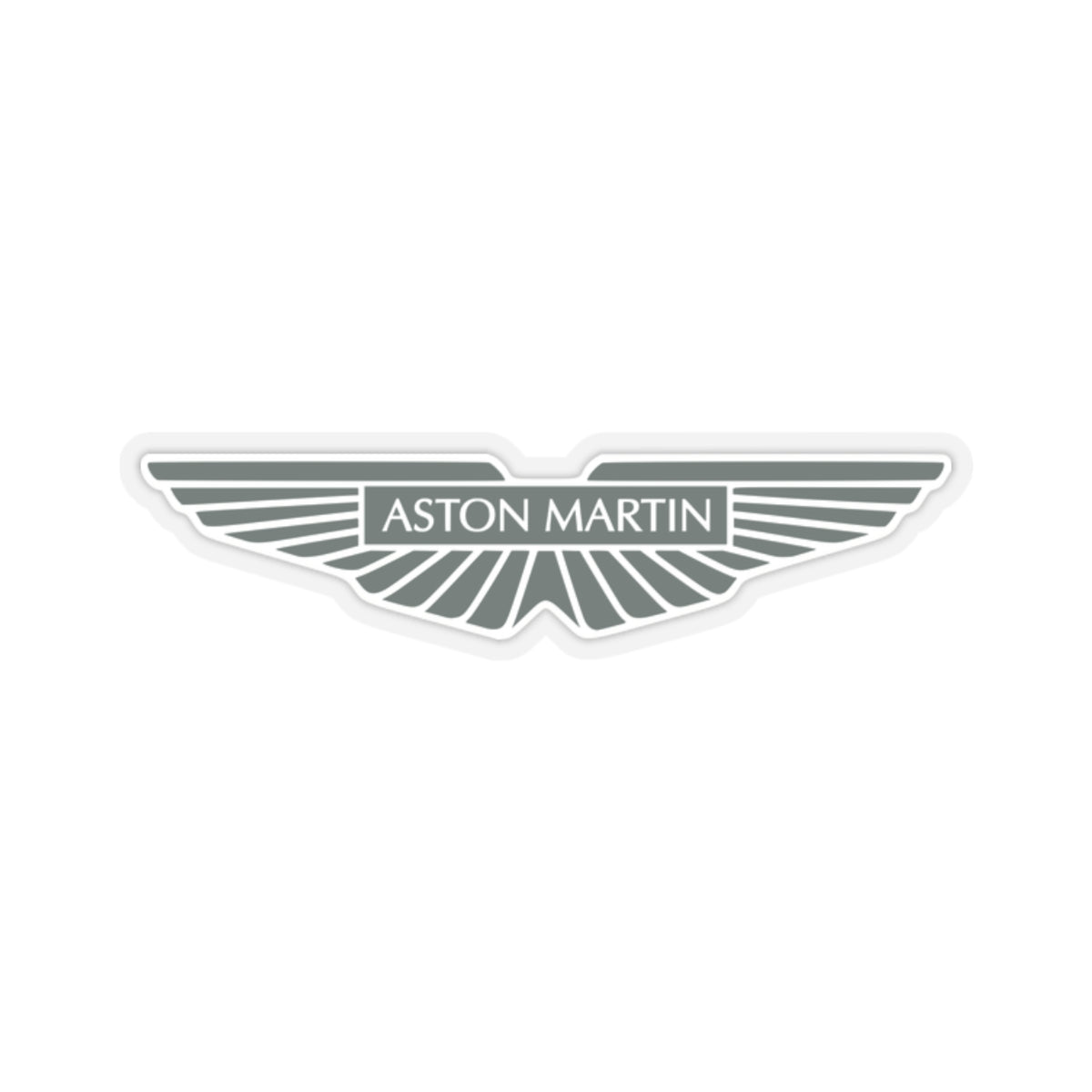 2 inch Transparent sticker with the Aston Martin logo.