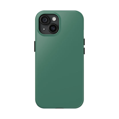 Primary view of iPhone 15 Aston Martin Racing Green phone case. 