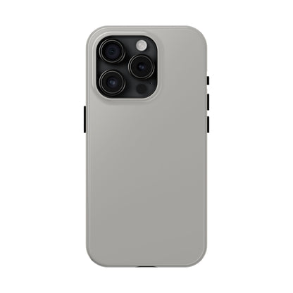 Primary view of iPhone 15 Pro Aston Martin Silver Birch phone case. 