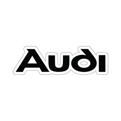 4 inch white sticker of the Audi logo