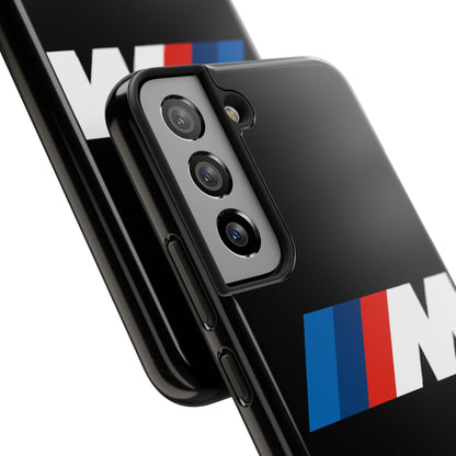 Back view of the Black Samsung S22 BMW M phone case.