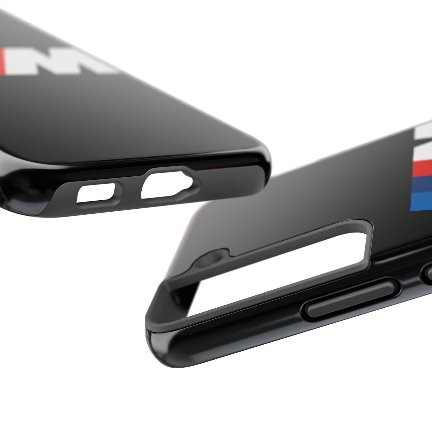 Side view of the Black Samsung S22 BMW M phone case