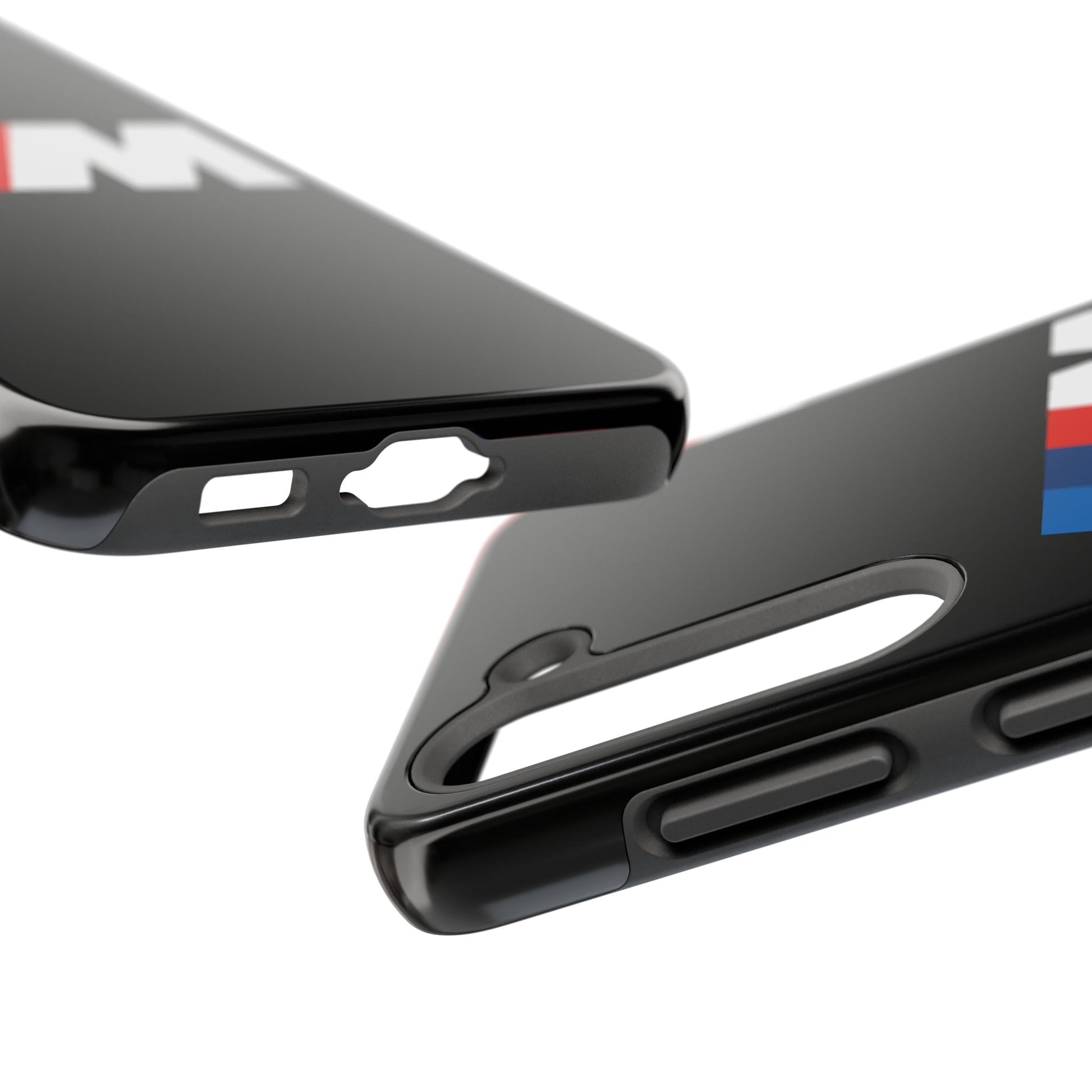 Side view of the Black Samsung S23 BMW M phone case