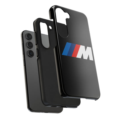 Exploded view of the Black Samsung S23 BMW M phone case.