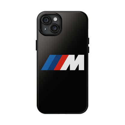 Primary view of Black iPhone 15 Plus BMW M phone case.