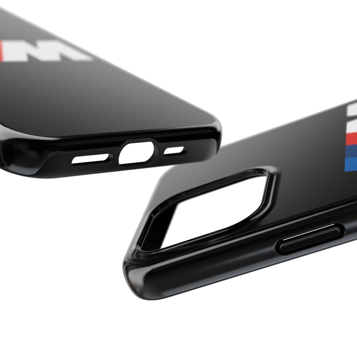 Side view of the Black iPhone 15 Pro Max BMW M phone case