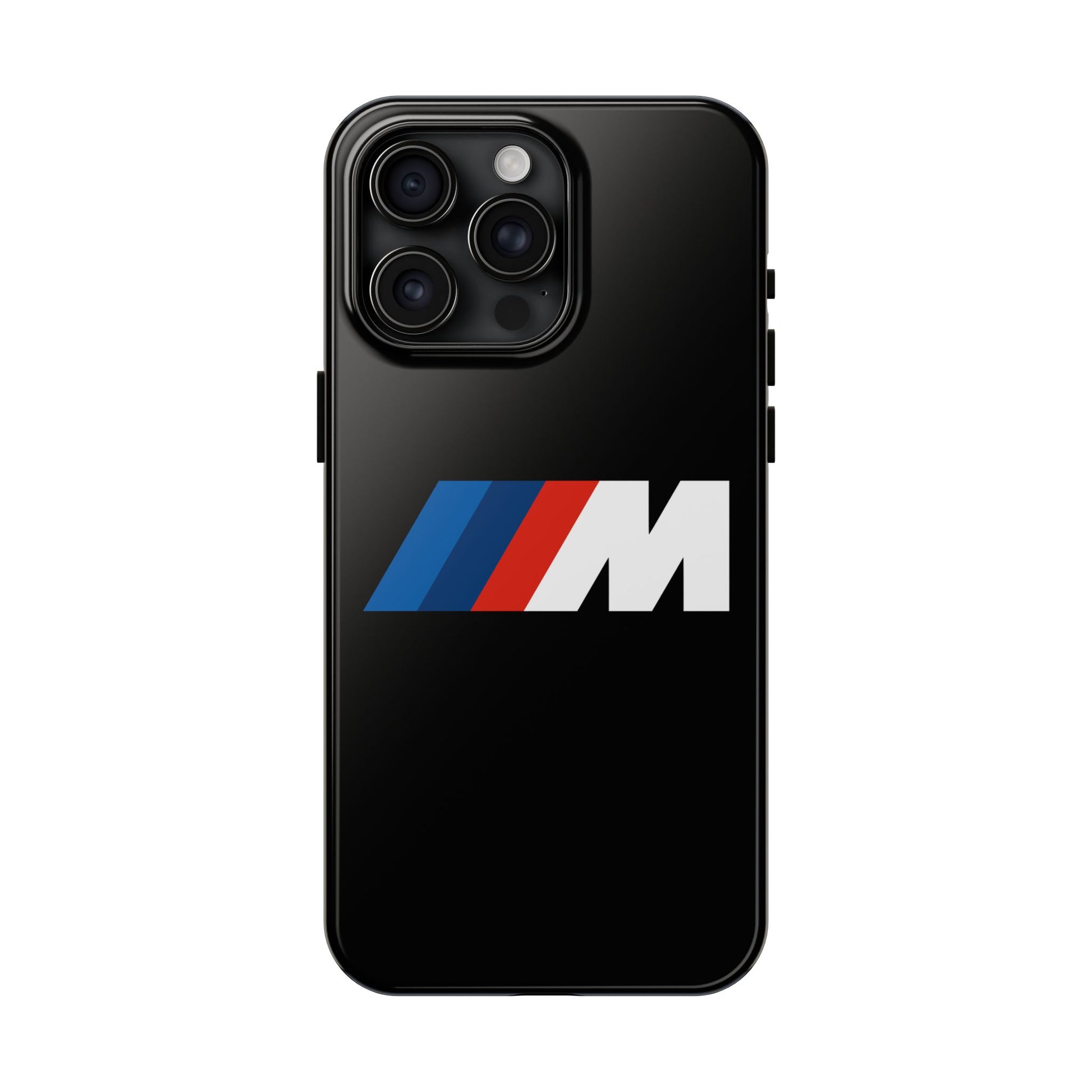 Primary view of Black iPhone 15 Pro Max BMW M phone case.