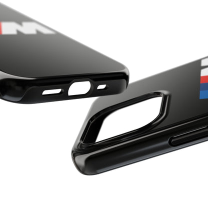 Side view of the Black iPhone 15 Pro BMW M phone case