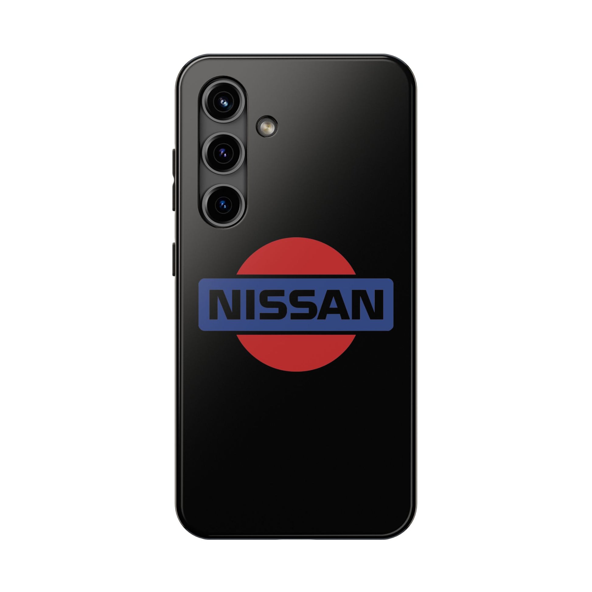 Primary view of Black Samsung Galaxy S24 Vintage Nissan phone case.