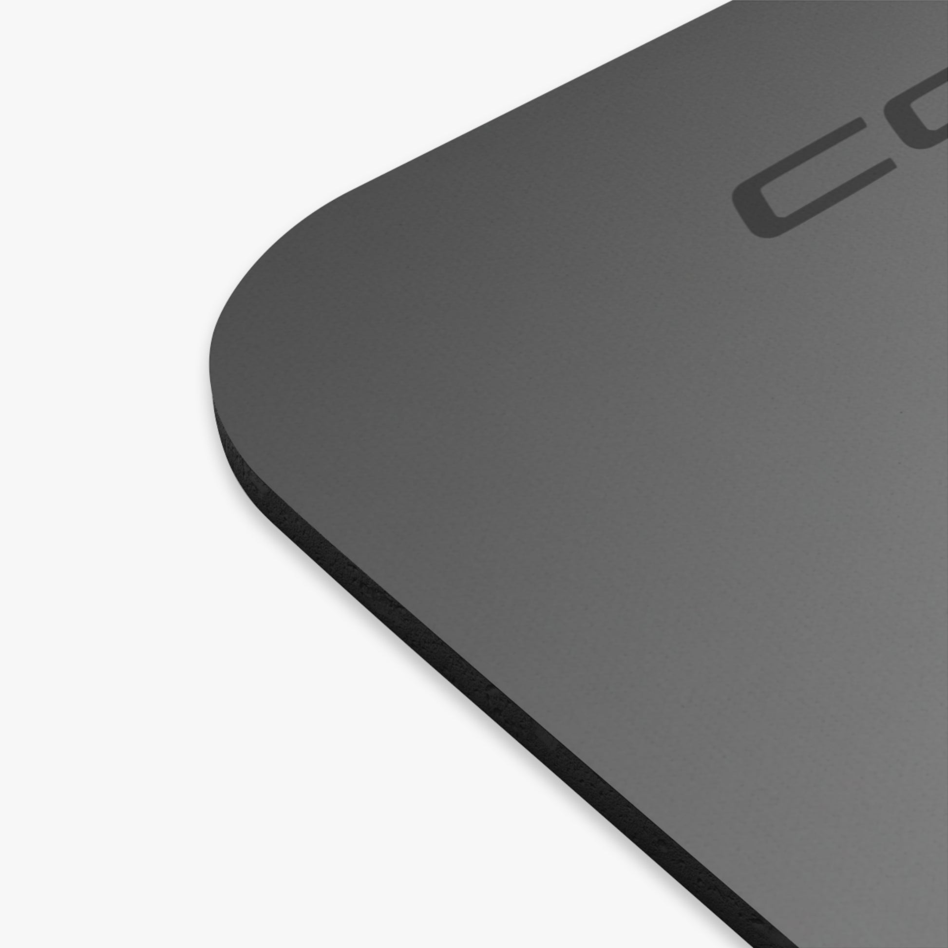 Close-up view of the C8 Corvette mouse pad on a white background