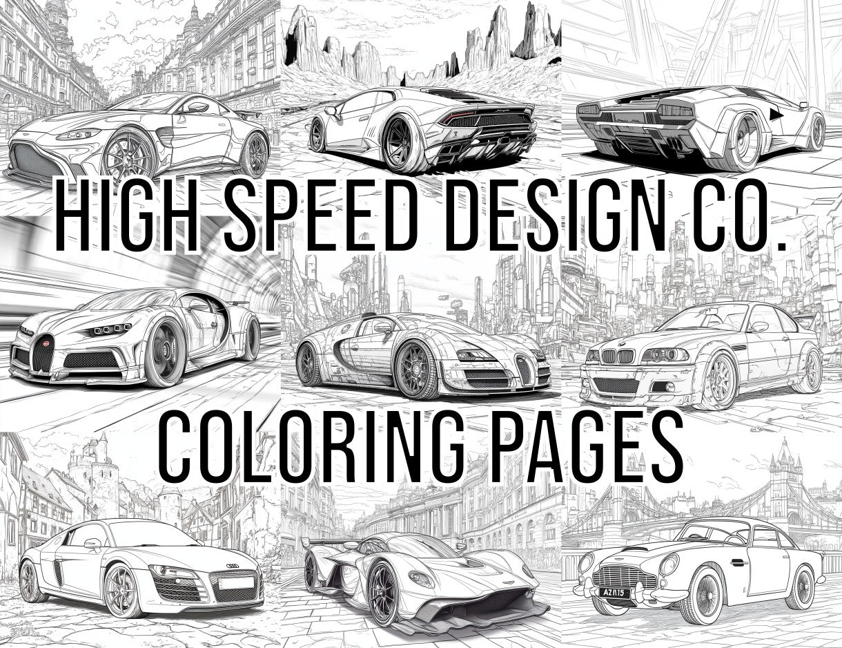 Car Brand Coloring Book