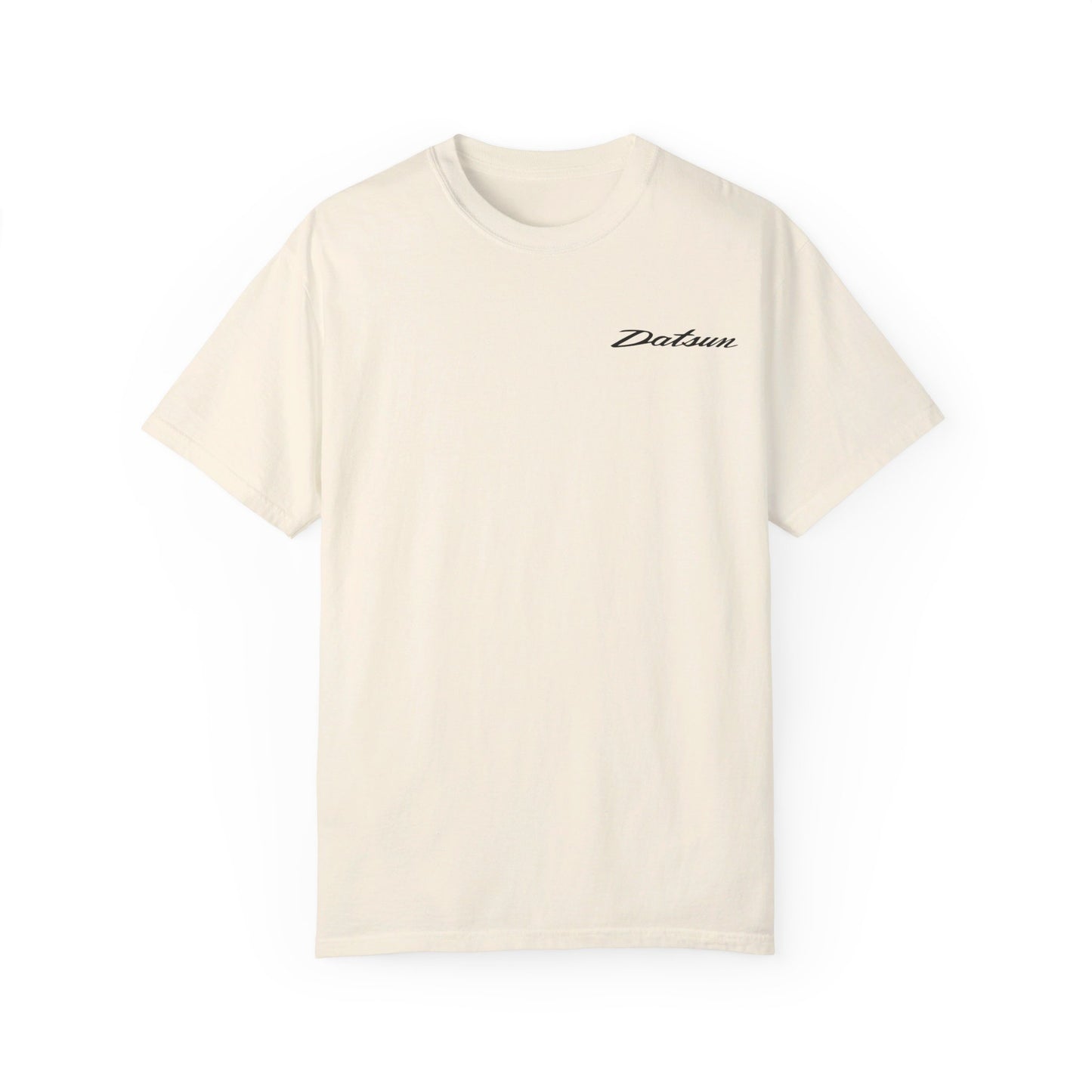 Front view of Ivory Datsun 240z T-shirt