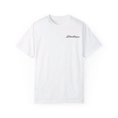 Front view of White Datsun 240z T-shirt