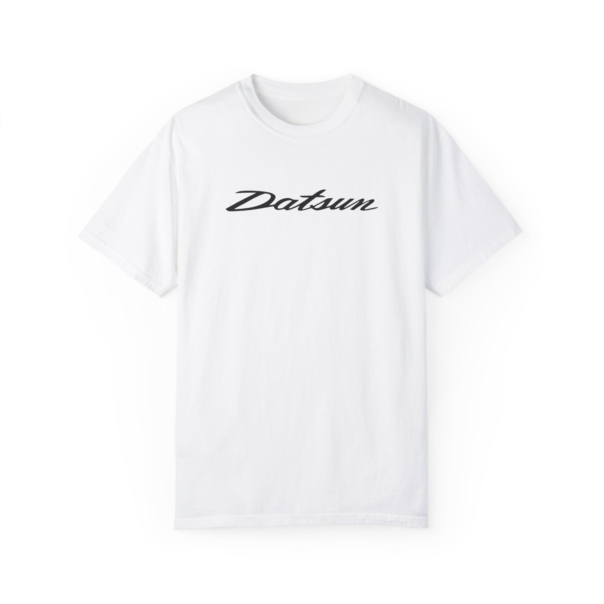 White Datsun T-Shirt with black text.
